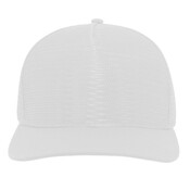 5-Panel Mesh Overlay Trucker Snapback
