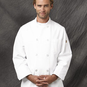 Button Chef Coat with Thermometer Pocket