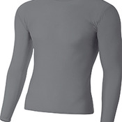 Youth Long Sleeve Compression Crewneck T-Shirt