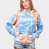 Men's Tie-Dyed Fleece Hooded Sweatshirt