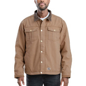 Tall Vintage Washed Sherpa-Lined Work Jacket