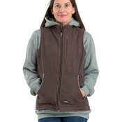 Ladies' Sherpa-Lined Softstone Duck Vest