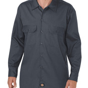 Men's FLEX Relaxed Fit Long-Sleeve Twill Work Shirt