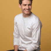 Unisex USA-Made Long Sleeve Pocket T-Shirt