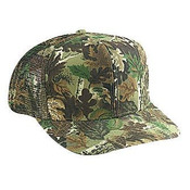 OTTO CAP® Camouflage 6 Panel Mid Profile Mesh Back Trucker Hat