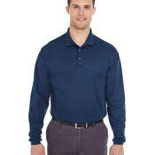 Men's Cool & Dry Long Sleeve Mesh Piqué Polo