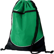 Tri-Color Drawstring Backpack