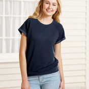 Women's Sweetheart French Terry Short Sleeve Pullover