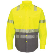 Men's Hi-Visibility Color Block Uniform Shirt - EXCEL FR® ComforTouch® - 7 oz.