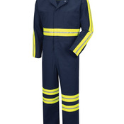 Men's Extended Sizes Twill Action Back Coverall
